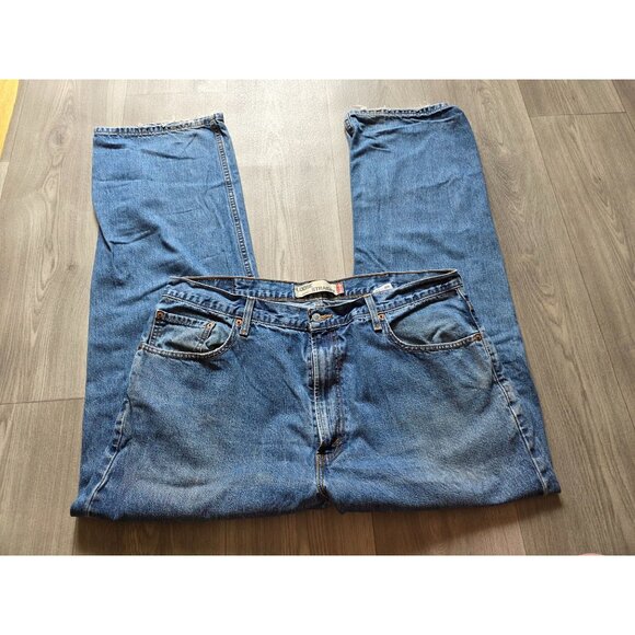 Levis 569 Loose Straight Mens Jeans Size 38X32 Blue Denim - Picture 2 of 7